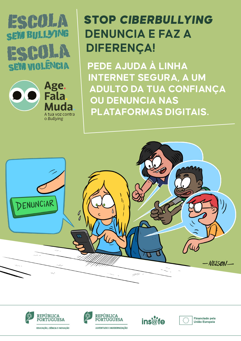 Campanha Age Fala Muda A Tua Voz Contra O Bullying SeguraNet