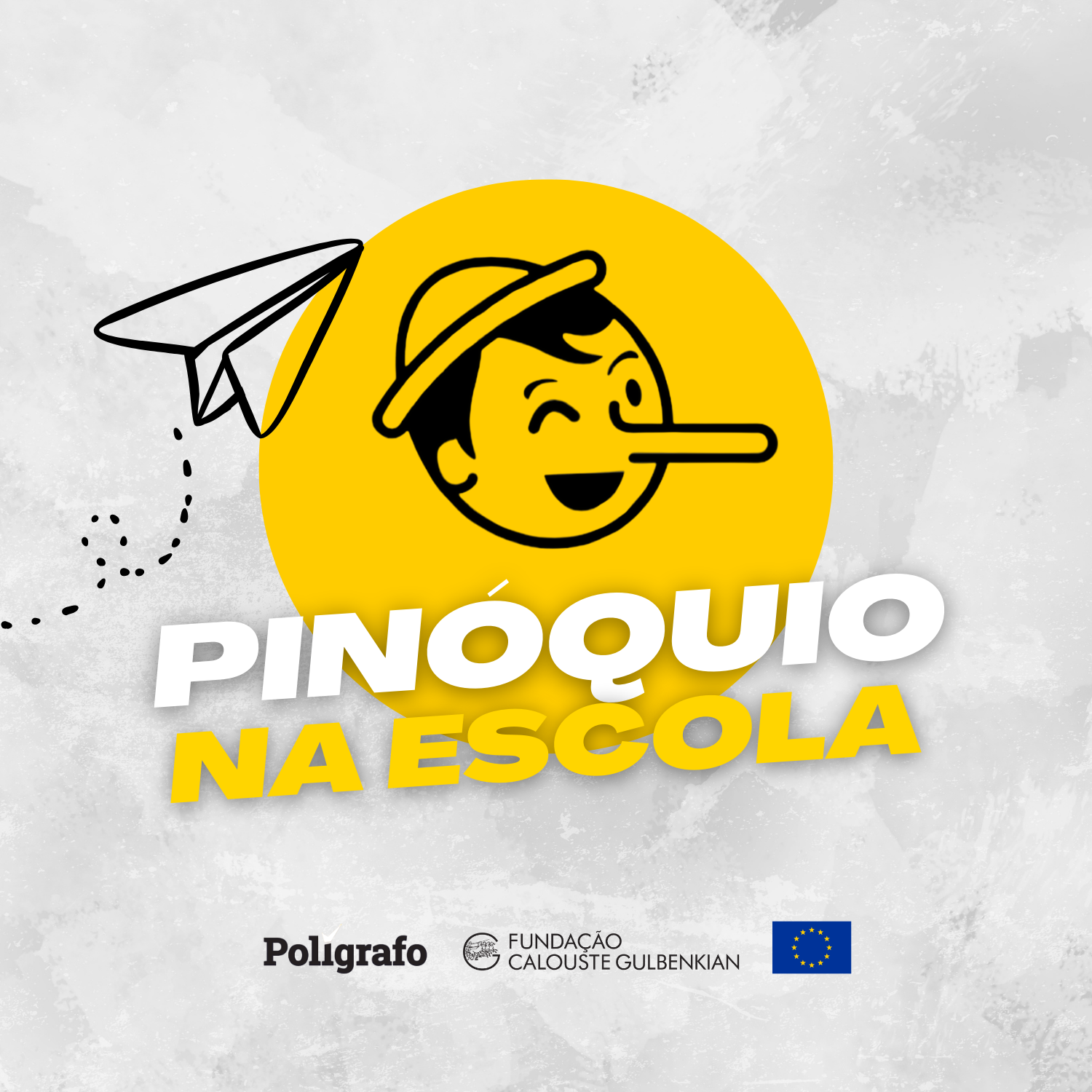 pinóquio na escola logo